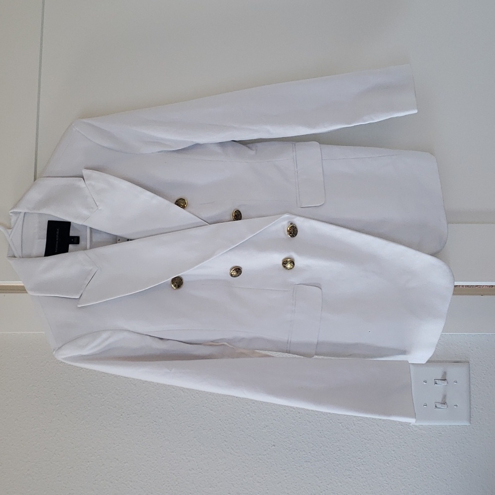 Banana Republic white blazer jacket